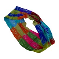 Red-G-Blue Felt Infinity Scarf